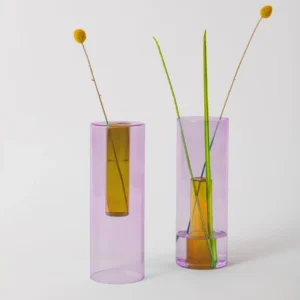 Lg. Reversible Vase | Lilac/Peach